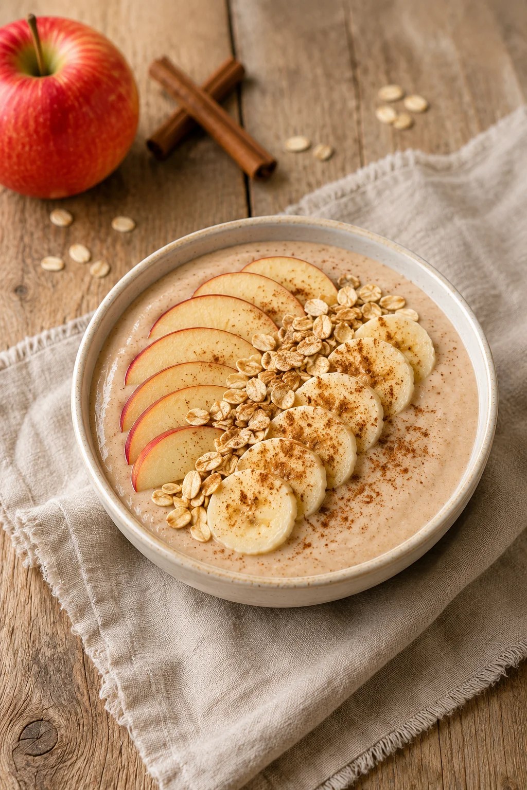 Healthy Apple Cinnamon Smoothie&nbsp;Bowl