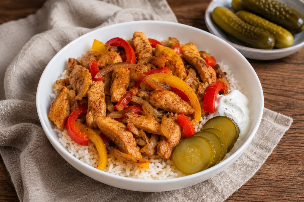 Chicken Gyros Rice Bowl (Classic &&nbsp;Oil-Free)