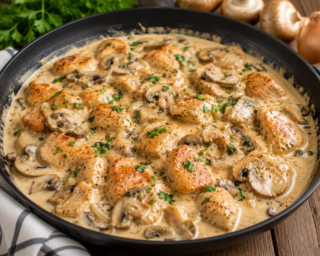 Creamy Chicken with&nbsp;Mushrooms