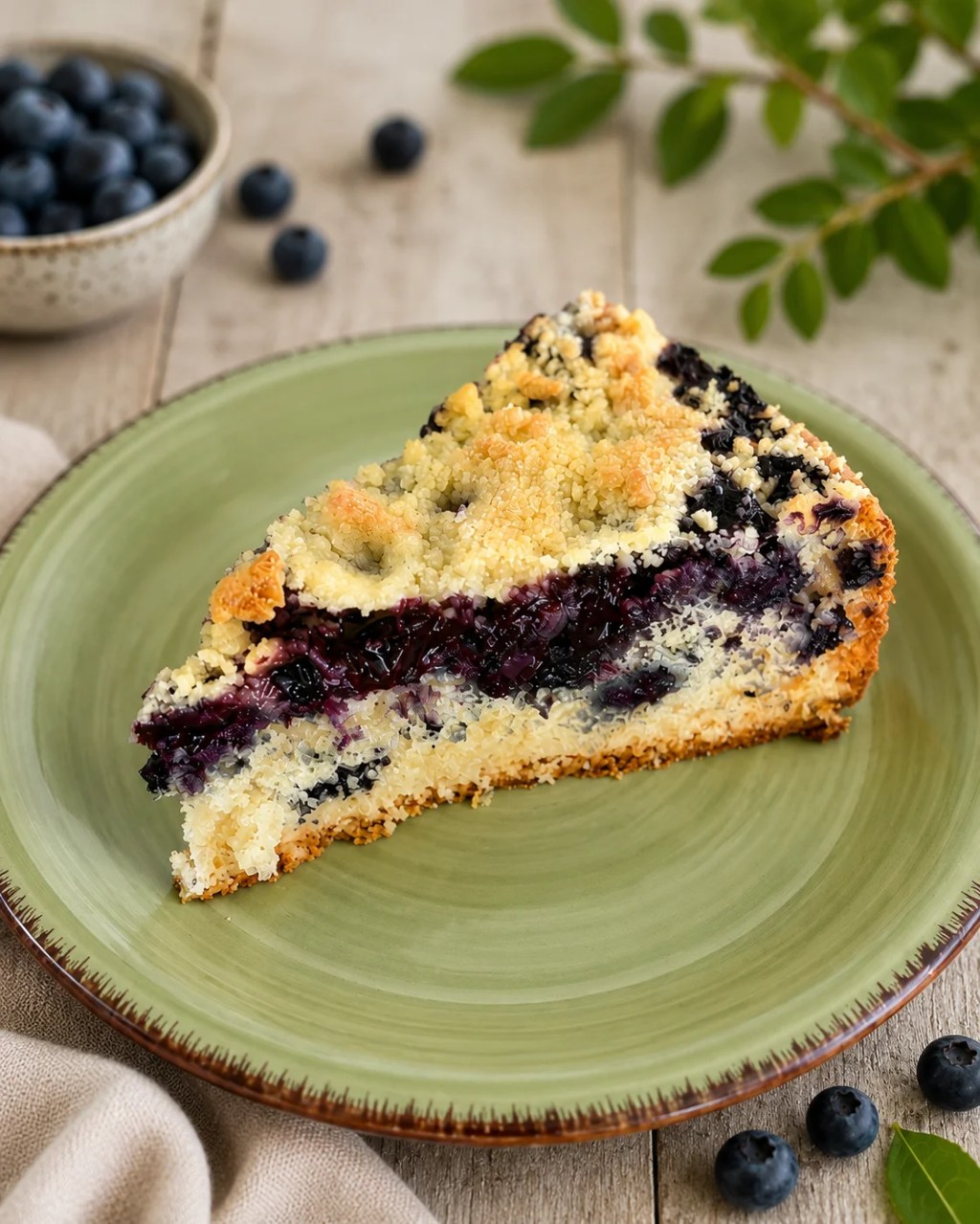 Easy Blueberry Crumble Cake
